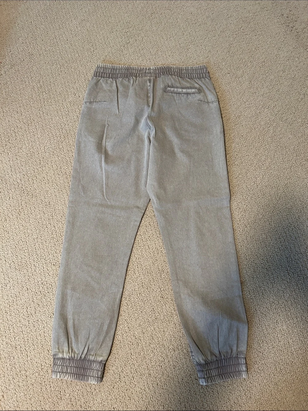 Light Gray Drawstring Jogger Pants - Picture 6 of 7